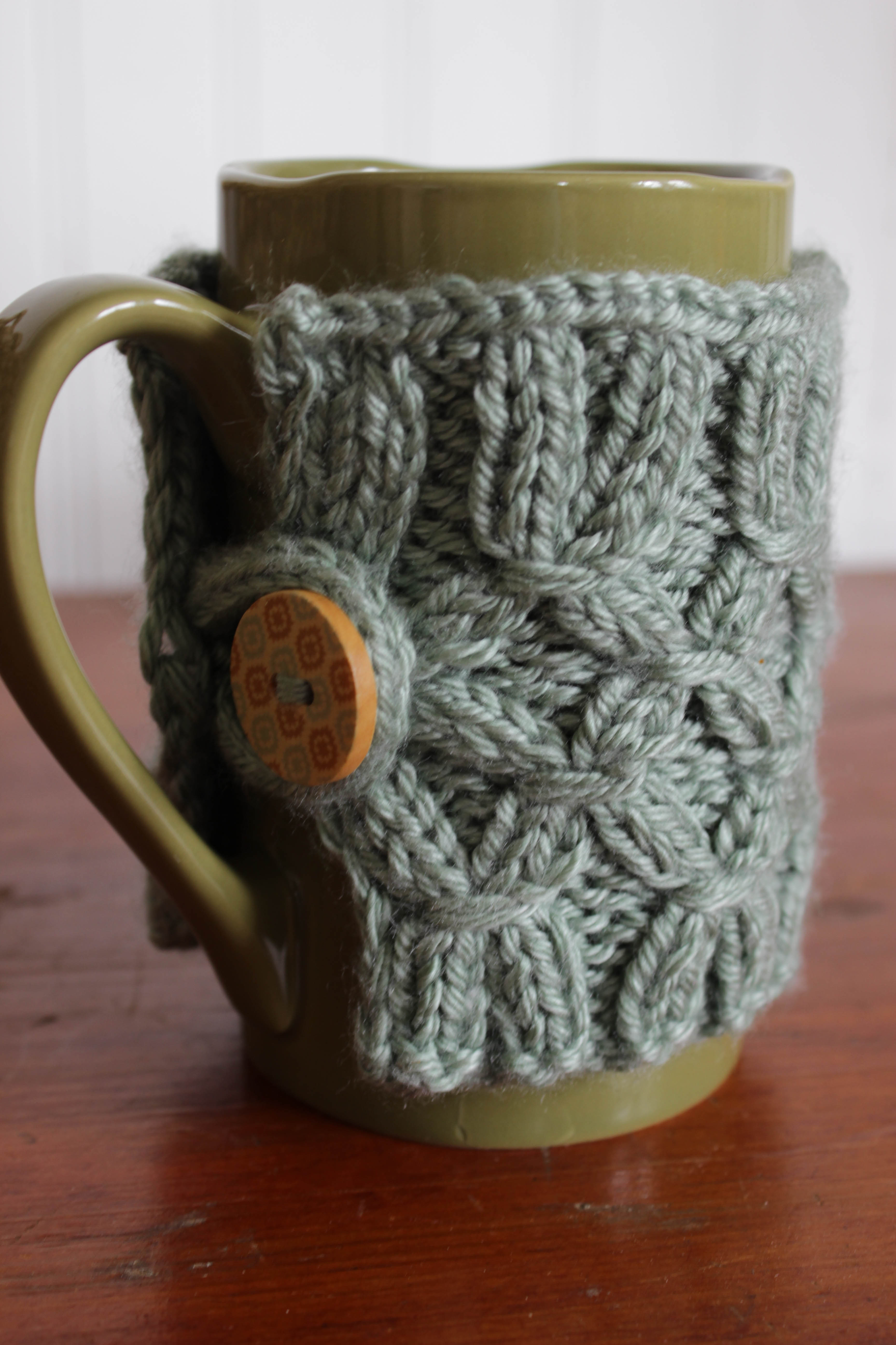 DIY Knit Mug Warmer