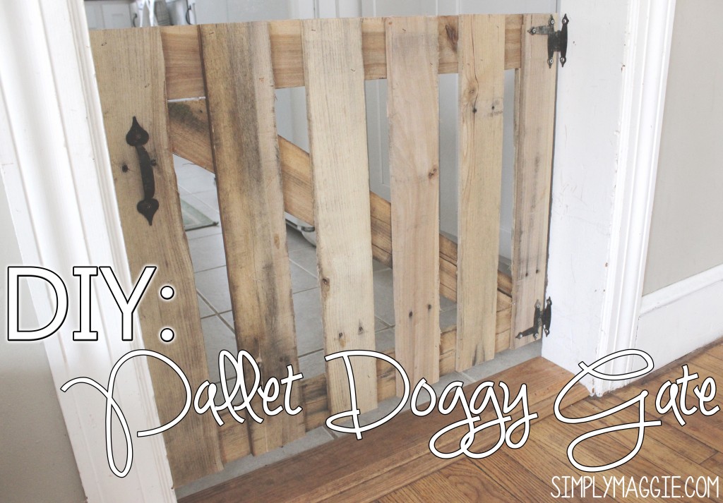 DIY: Pallet doggy gate www.SimplyMaggie.com