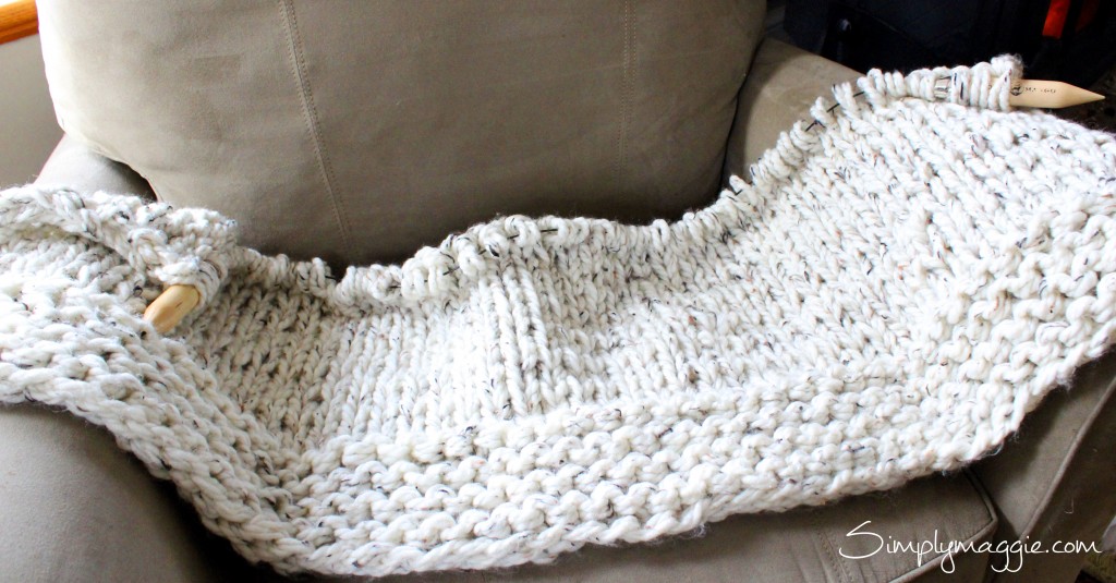 Giant Knitting-Lush Blanket Pattern by SimplyMaggie.com