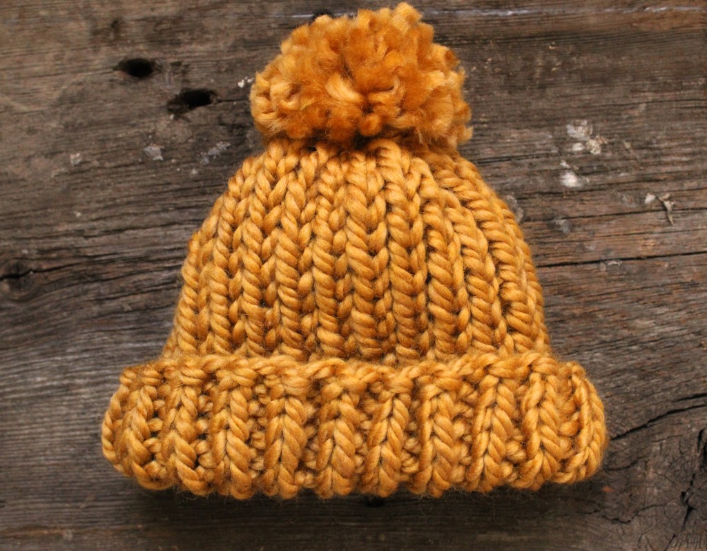 Simple Baby Hat with PomPom