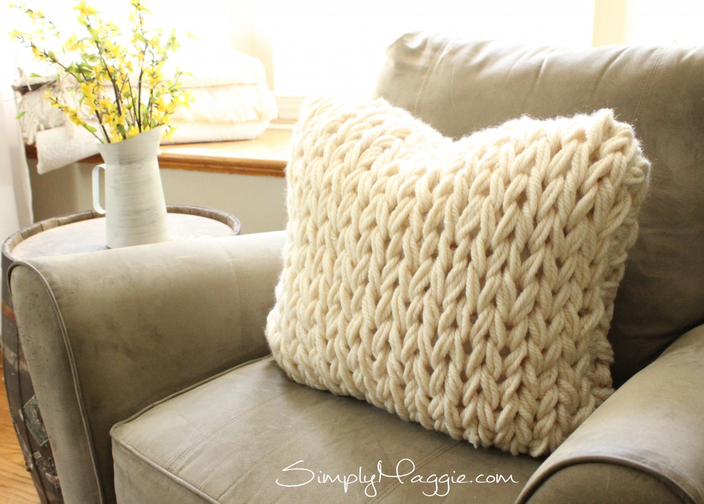 Big Stitch Knit Pillow Pattern