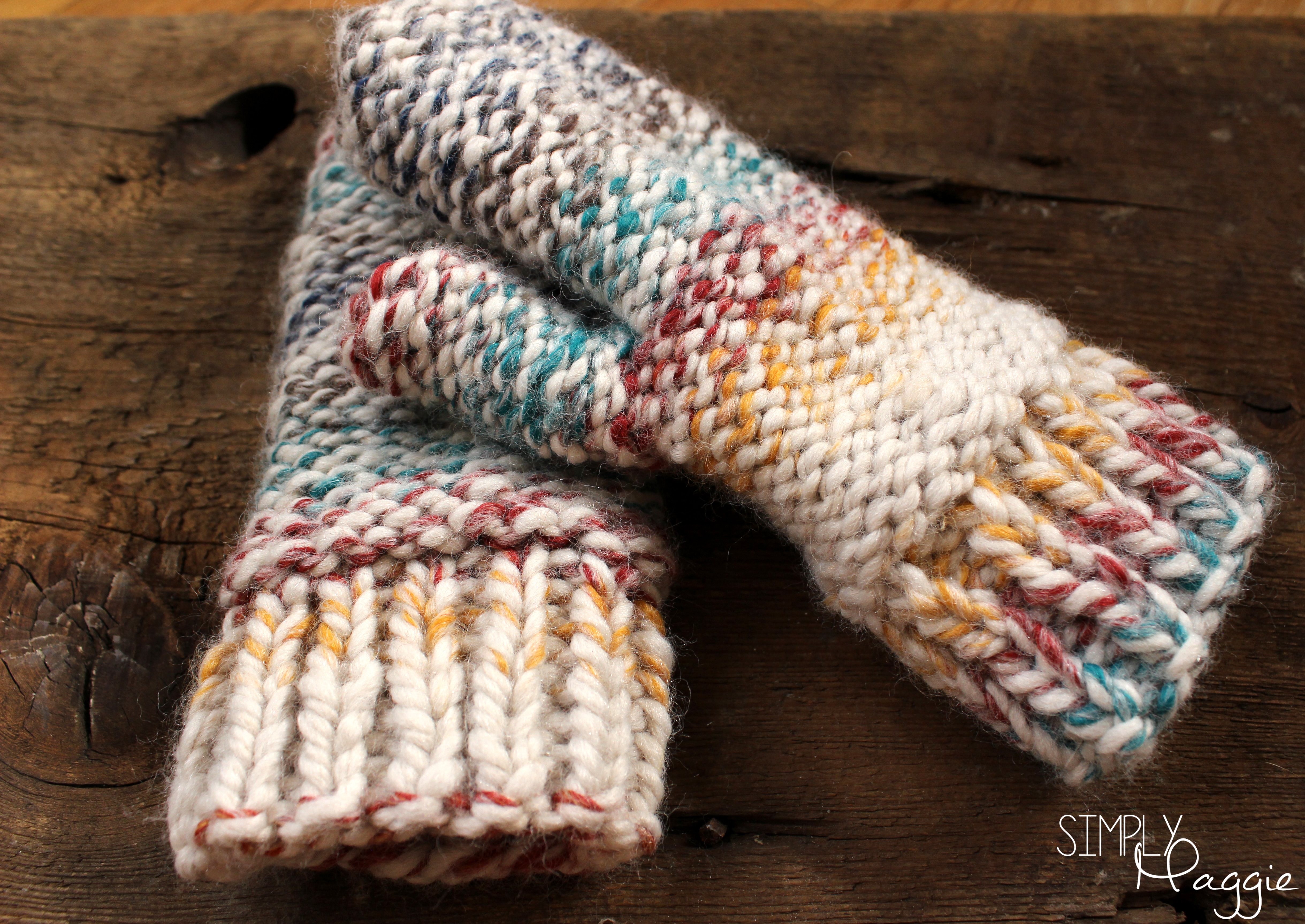 Chunky Mittens Pattern One Skein Project