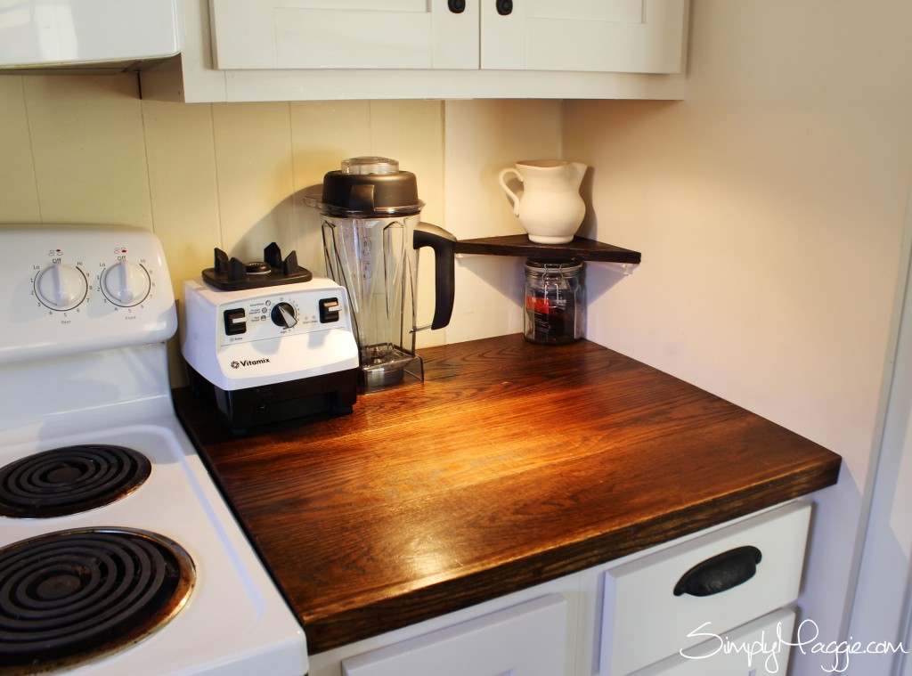 Diy Wide Plank Butcher Block Counter, How To Make A Wood Plank Countertop