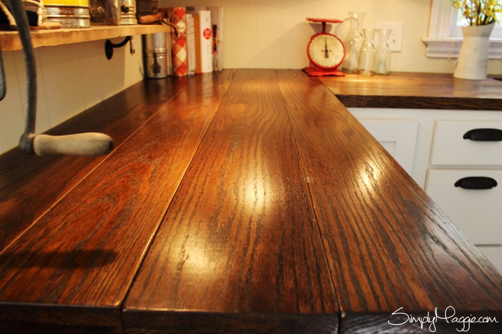 Diy Wide Plank Butcher Block Counter, Diy Kitchen Wood Countertop Ideas