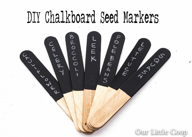 Chalk Popsicle Sticks. Click the image for tutorial.