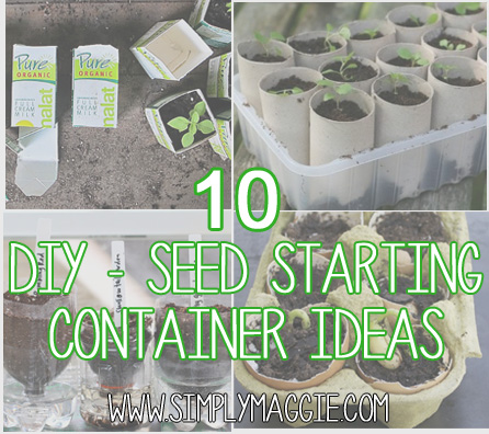 10 DIY Seed Starting Containers with Simply Maggie