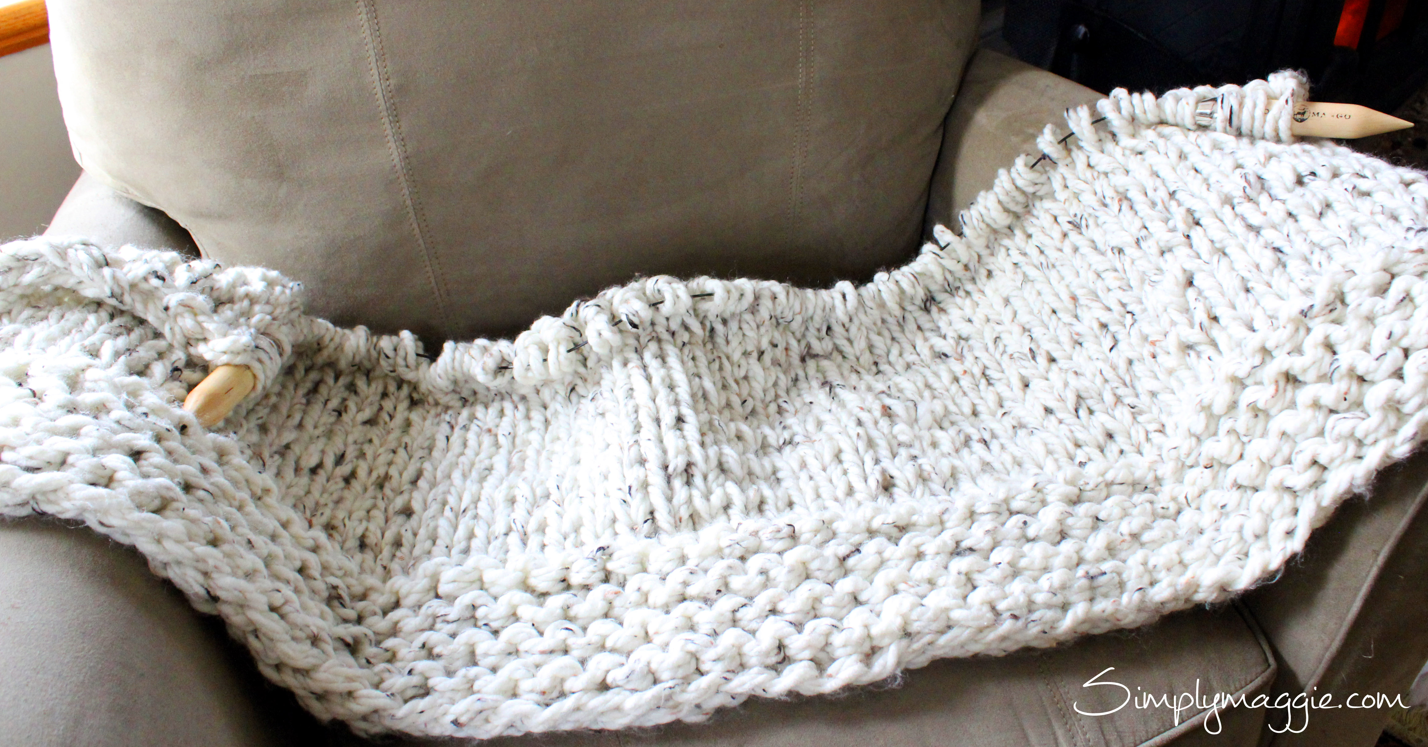 Lush knit Blanket by Simply Maggie | SimplyMaggie.com