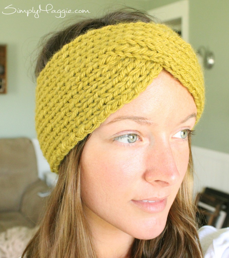 Turban Style Knit Headband | SimplyMaggie.com